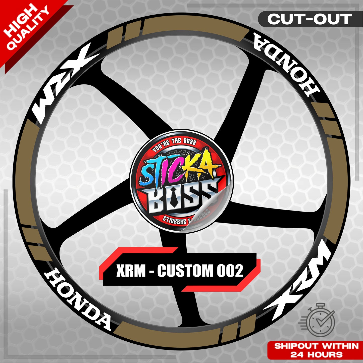 XRM MAG STICKER SET ( 2 MAGS ) - CUSTOM 002 | VINYL WATERPROOF CUT-OUT DECALS