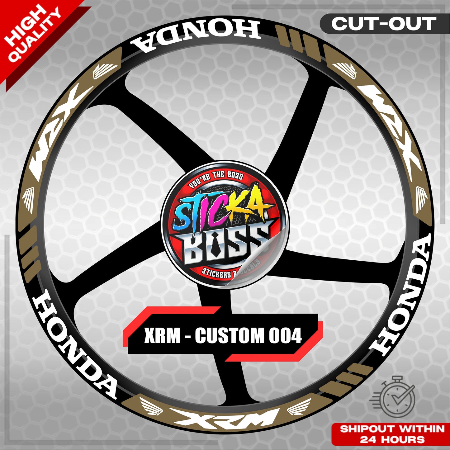 XRM MAG STICKER SET ( 2 MAGS ) - CUSTOM 004 | VINYL WATERPROOF CUT-OUT DECALS