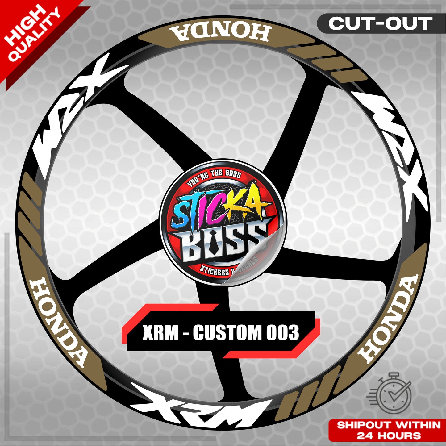 XRM MAG STICKER SET ( 2 MAGS ) - CUSTOM 003 | VINYL WATERPROOF CUT-OUT DECALS