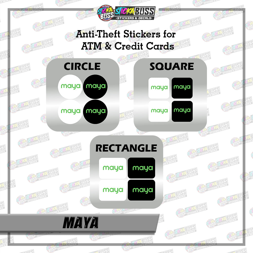 BANK CVV STICKER PART 2 | 4 PCS | ANTI-THEFT STICKER FOR ATM AND DEBIT/CREDIT CARDS【PRINTED】