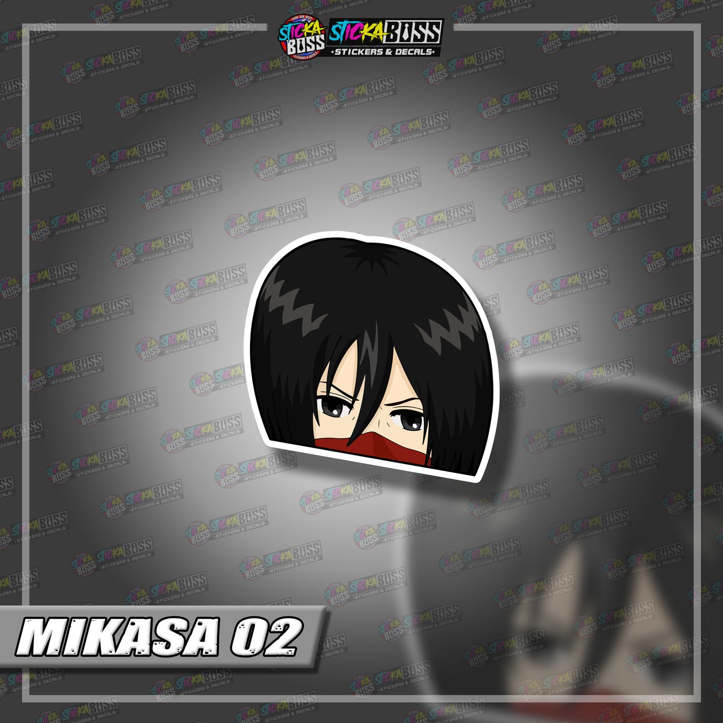 ATTACK ON TITAN | ANIME PEEKER STICKER【VINYL PRINTED】( LAMINATED / WATERPROOF )