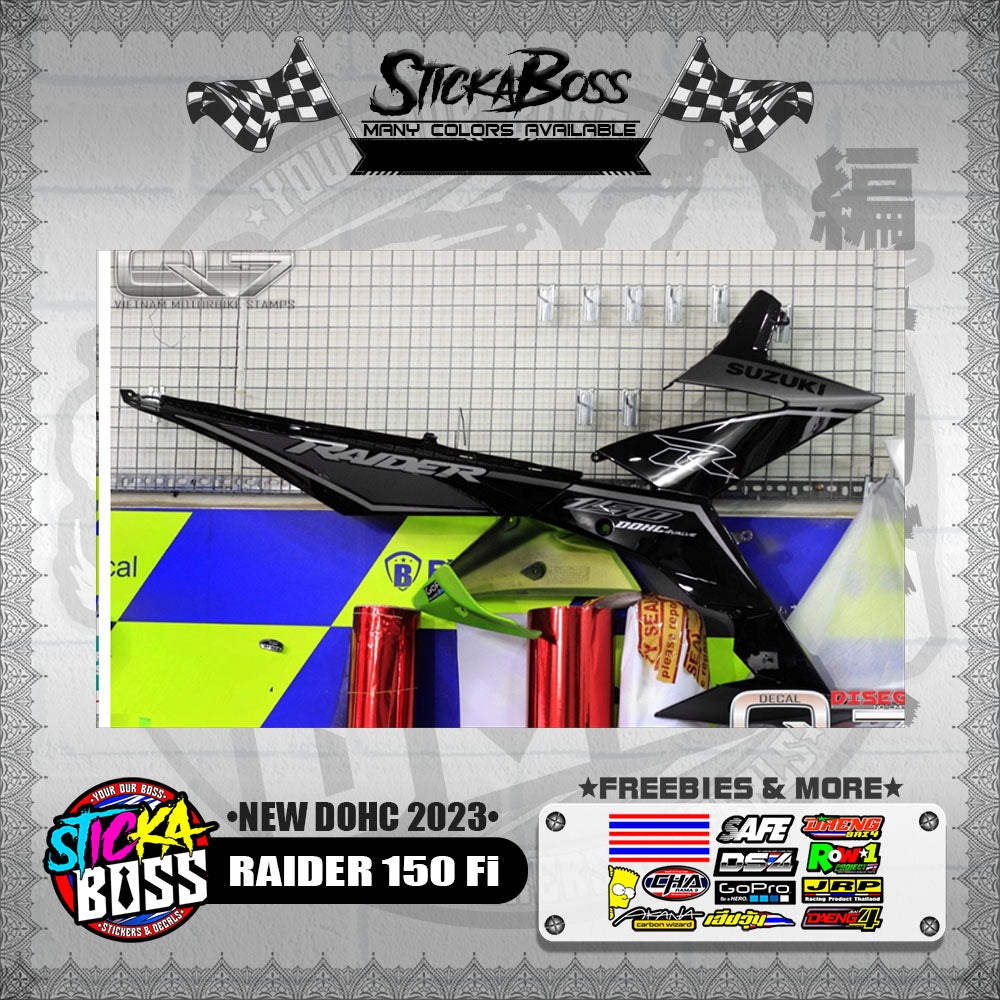 RAIDER 150 Fi DECALS ( NEW DOHC 2023 )【WITH FREEBIES】