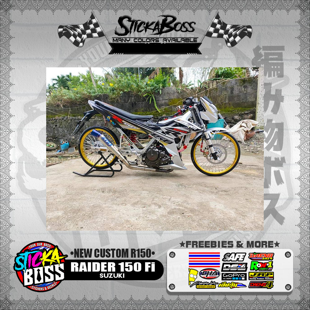 RAIDER 150 Fi DECALS ( NEW CUSTOM R150 )【WITH FREEBIES】