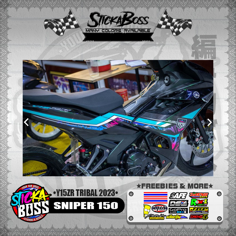 SNIPER 150 DECALS ( Y15ZR TRIBAL 2023 )【WITH FREEBIES】