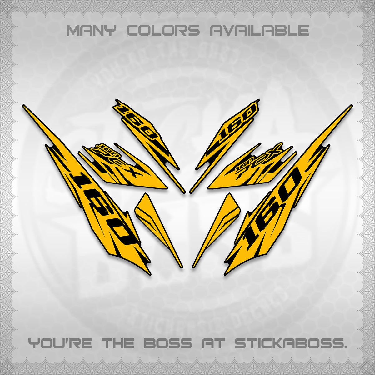 PCX 150 160 INDO DECALS (2026 NEW 08 DESIGN) STICKER DECALS By STICKABOSS
