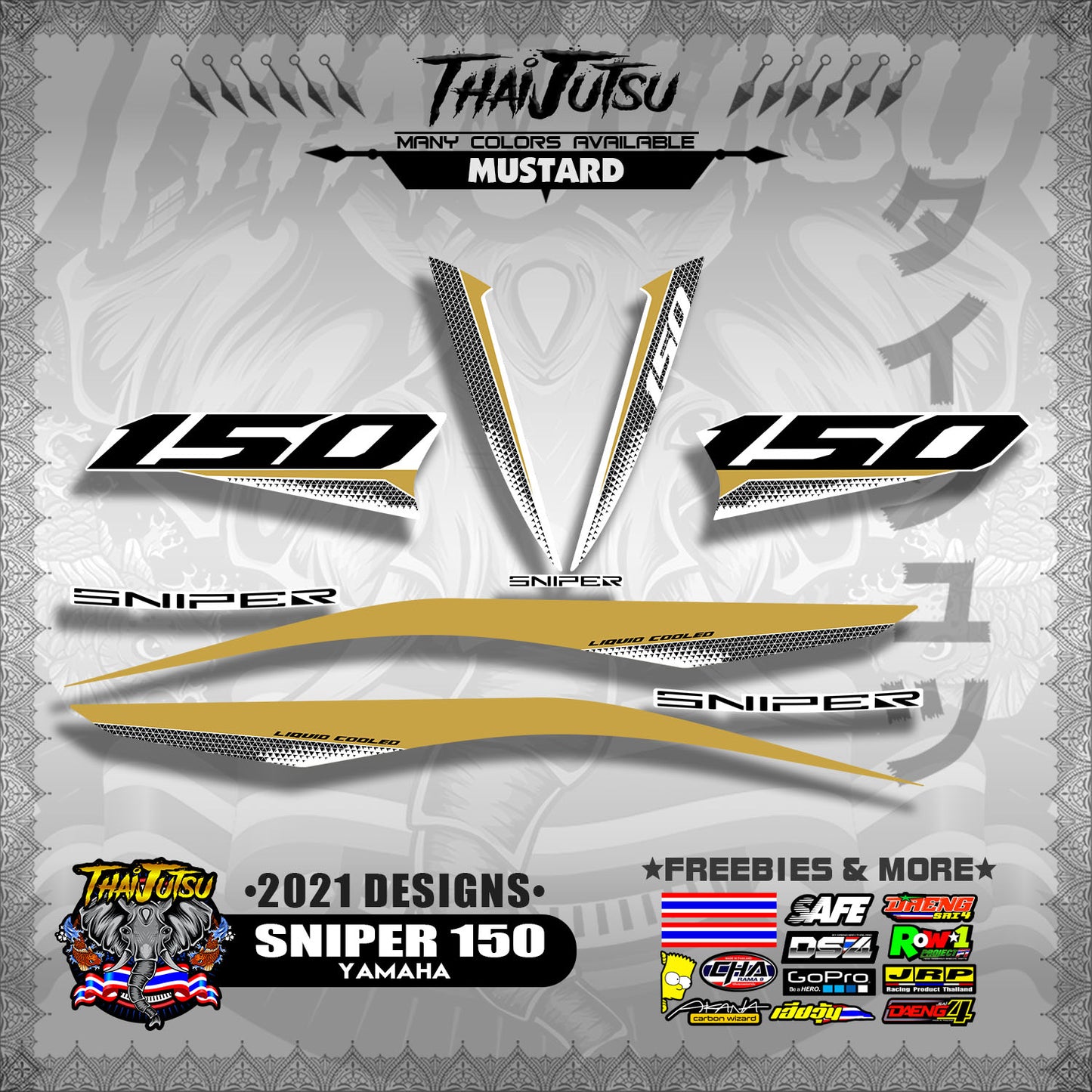 SNIPER 150 DECALS ( 2021 DESIGNS )【WITH FREEBIES】
