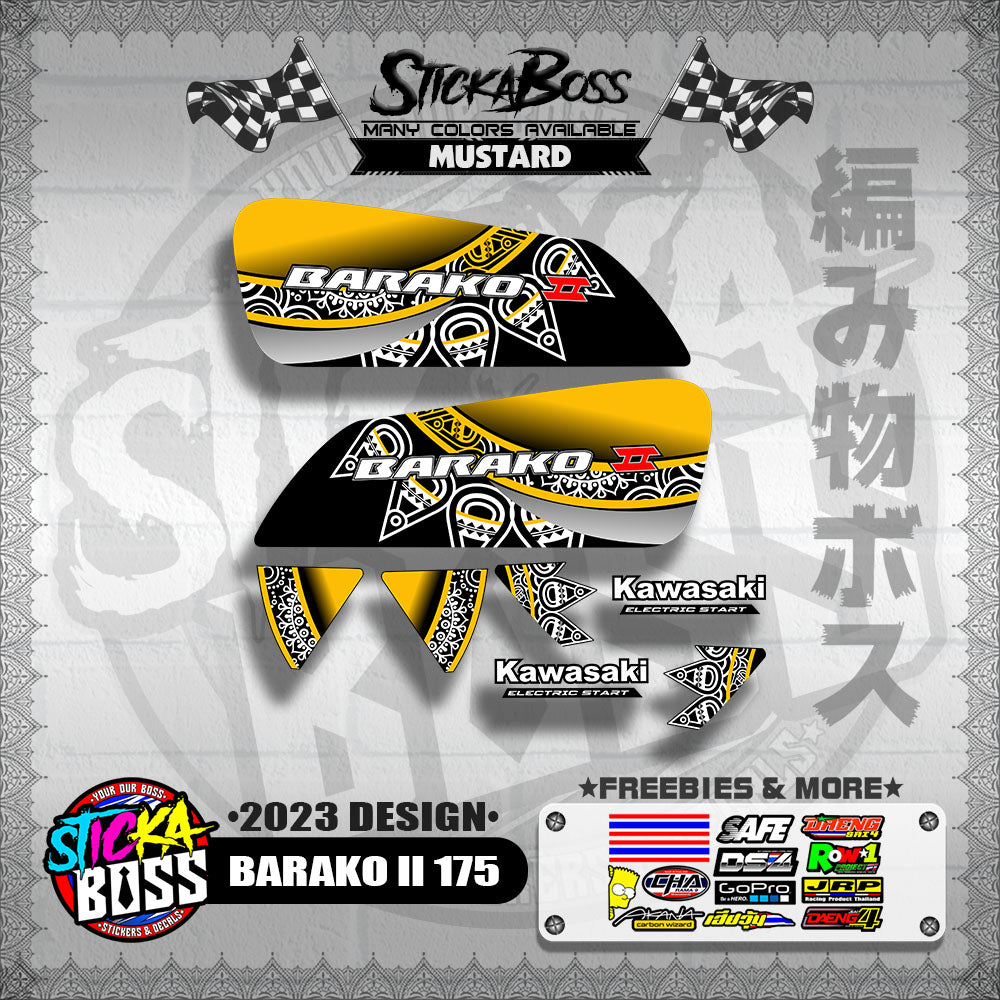 BARAKO ll 175 DECALS ( 2023 DESIGN )【WITH FREEBIES】