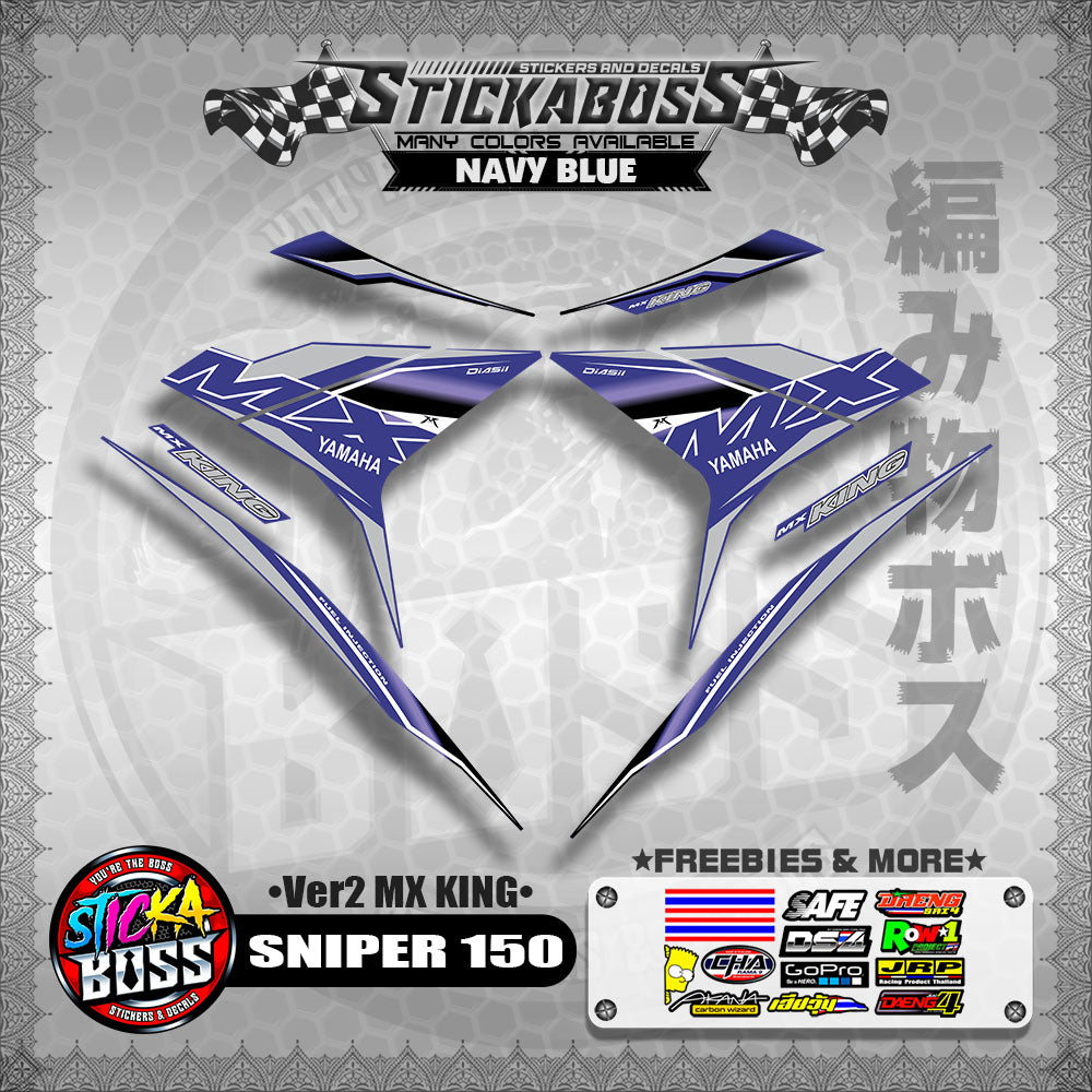 SNIPER 150 DECALS ( Ver2 MX KING )【WITH FREEBIES】MALAYSIAN CONCEPT/Y15ZR/EXCITER 150