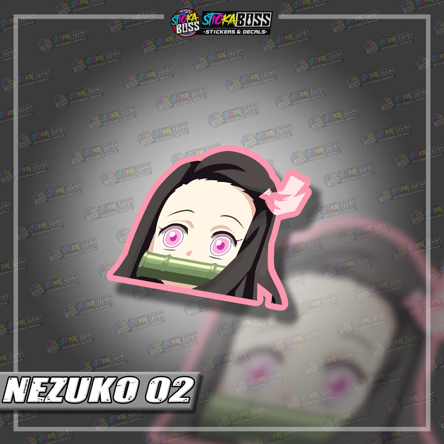 DEMON SLAYER PART 2 | ANIME PEEKER STICKER【VINYL PRINTED】( LAMINATED / WATERPROOF )