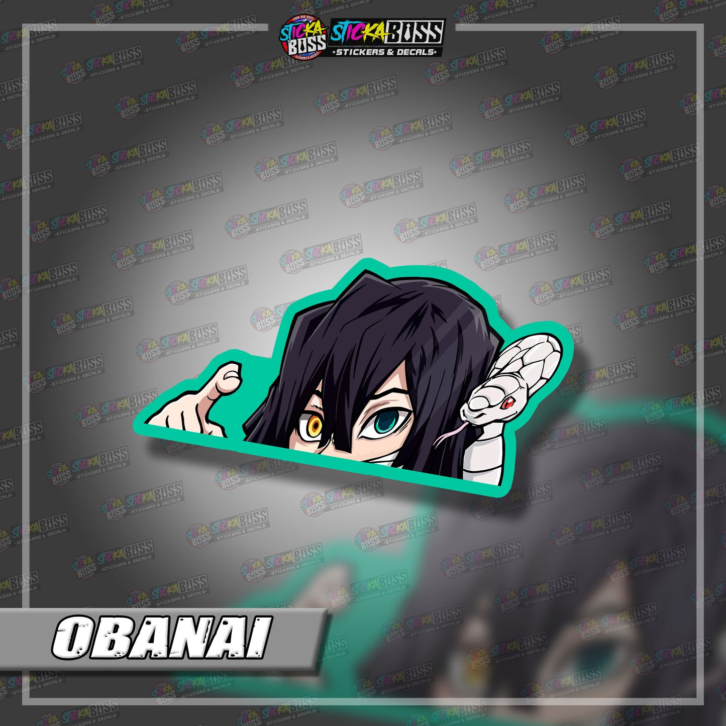 DEMON SLAYER PART 1 | ANIME PEEKER STICKER【VINYL PRINTED】( LAMINATED / WATERPROOF )