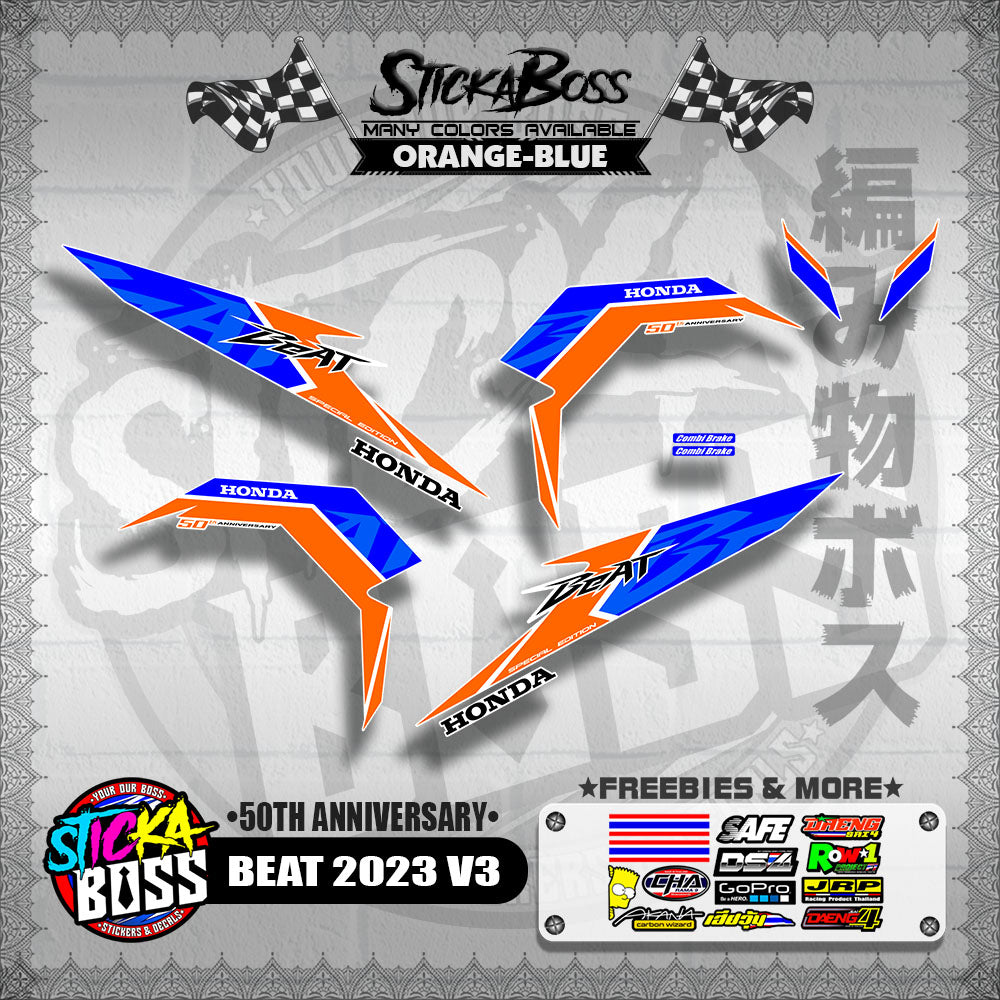 BEAT 2023 V3 DECALS ( 50TH ANNIVERSARY )【WITH FREEBIES】