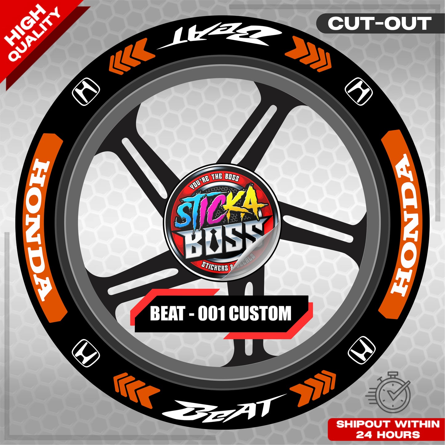 BEAT MAG STICKER SET ( 2 MAGS ) - 001 CUSTOM | VINYL WATERPROOF CUT-OUT DECALS