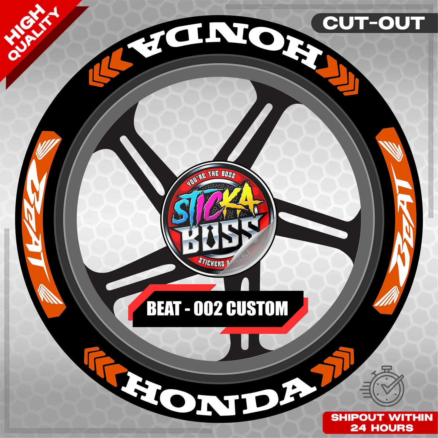 BEAT MAG STICKER SET ( 2 MAGS ) - 002 CUSTOM | VINYL WATERPROOF CUT-OUT DECALS