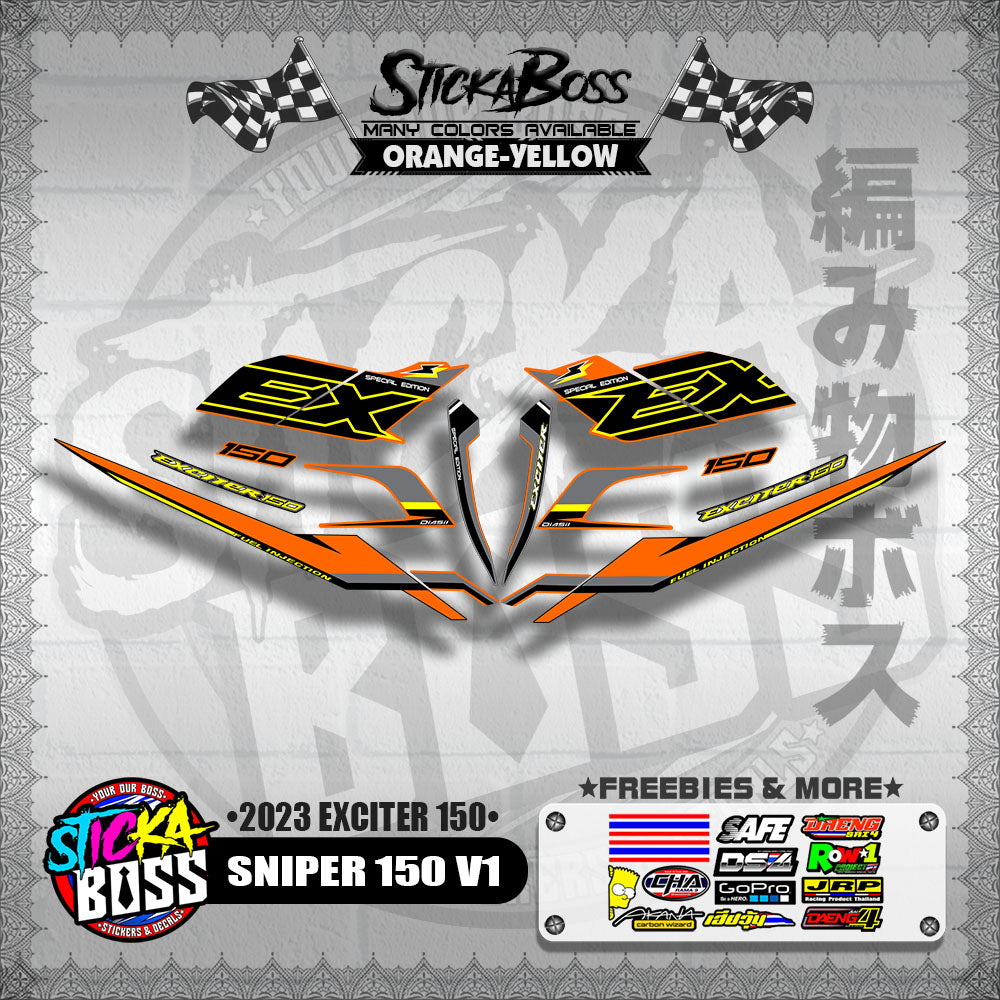SNIPER 150 V1 VIETNAM DECALS ( 2023 EXCITER 150 )【WITH FREEBIES】
