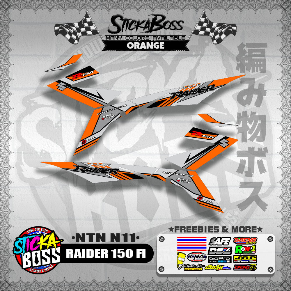 RAIDER 150 FI DECALS ( NTN N11 )【WITH FREEBIES】