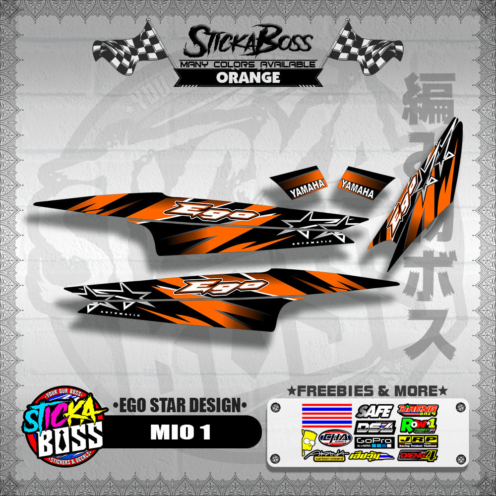 MIO 1 DECALS ( EGO STAR DESIGN )【WITH FREEBIES】