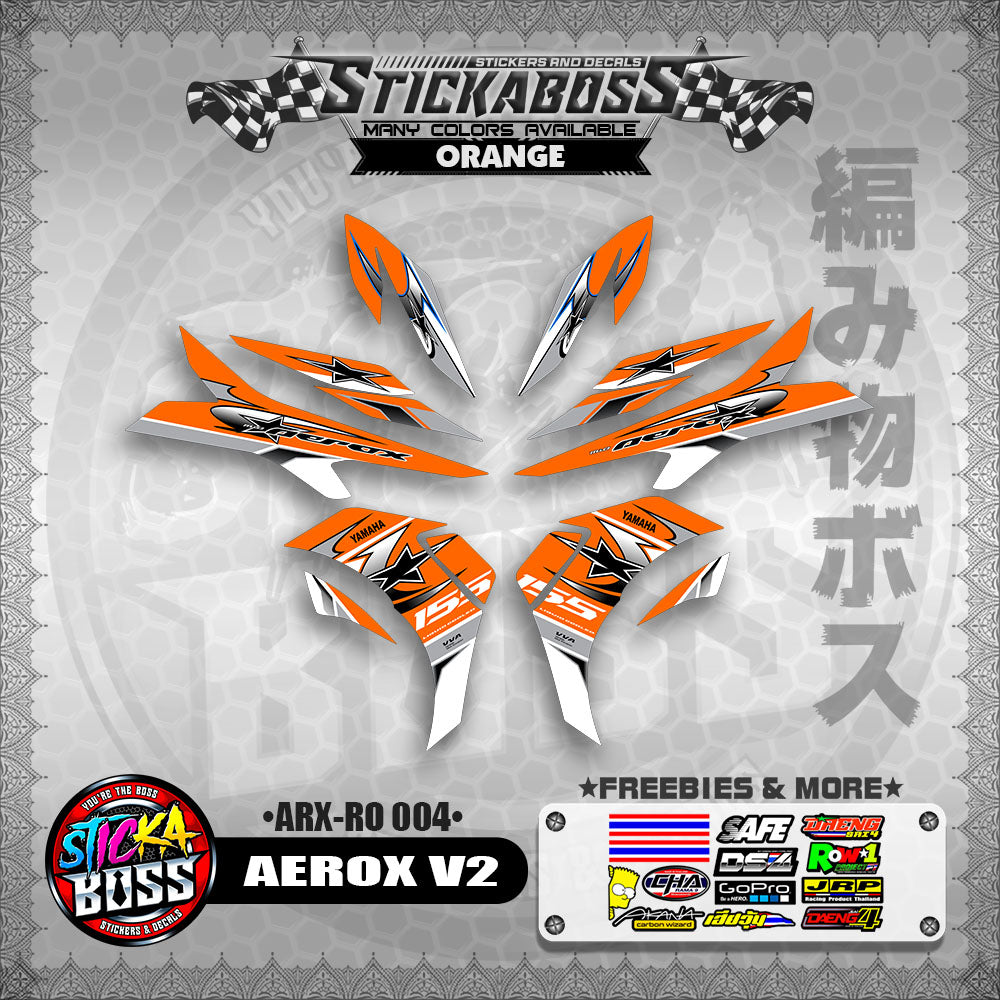 AEROX V2 INDO CONCEPT STICKER DECALS (ARX-RO 004)【WITH FREEBIES】
