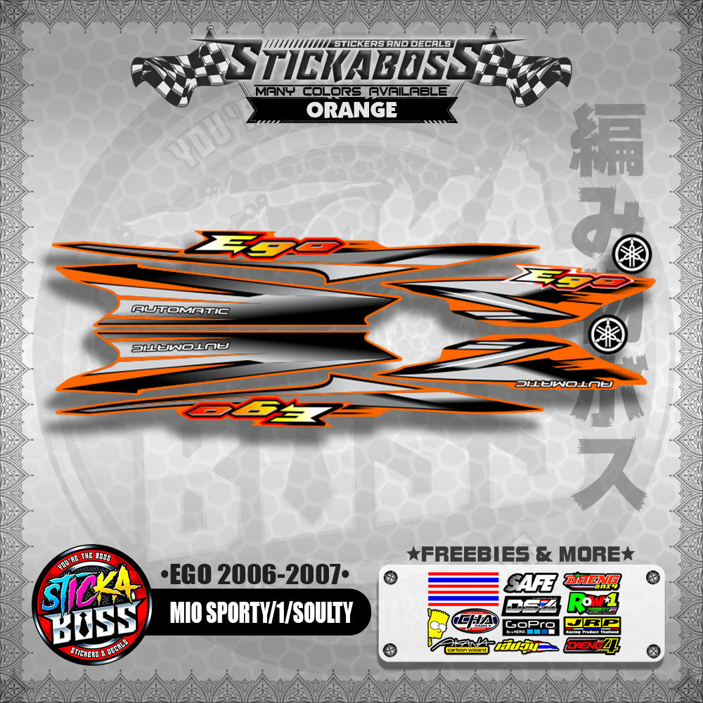 MIO SPORTY / MIO 1 / SOULTY DECALS ( EGO 2006 - 2007 )【WITH FREEBIES】