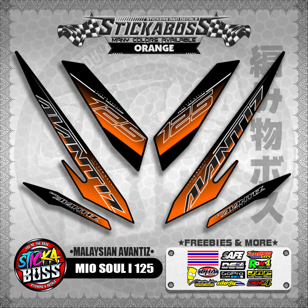 MIO SOUL I 125 STICKER DECALS ( MALAYSIAN AVANTIZ )【WITH FREEBIES】