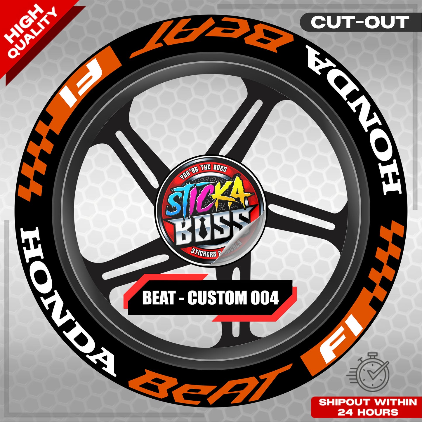 BEAT MAG STICKER SET ( 2 MAGS ) - CUSTOM 005 | VINYL WATERPROOF CUT-OUT DECALS