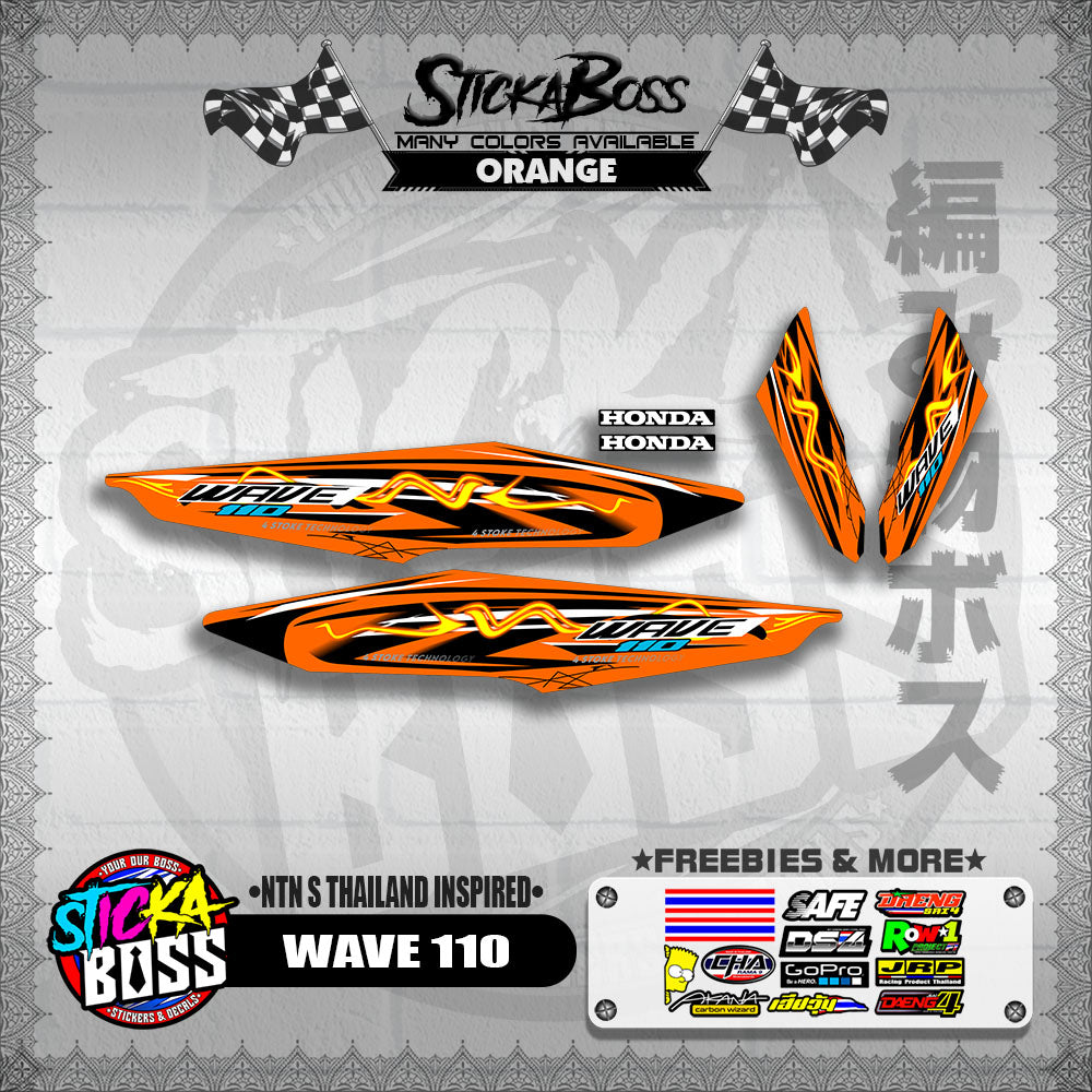 WAVE 110 DECALS ( NTN S THAILAND INSPIRED)【WITH FREEBIES】