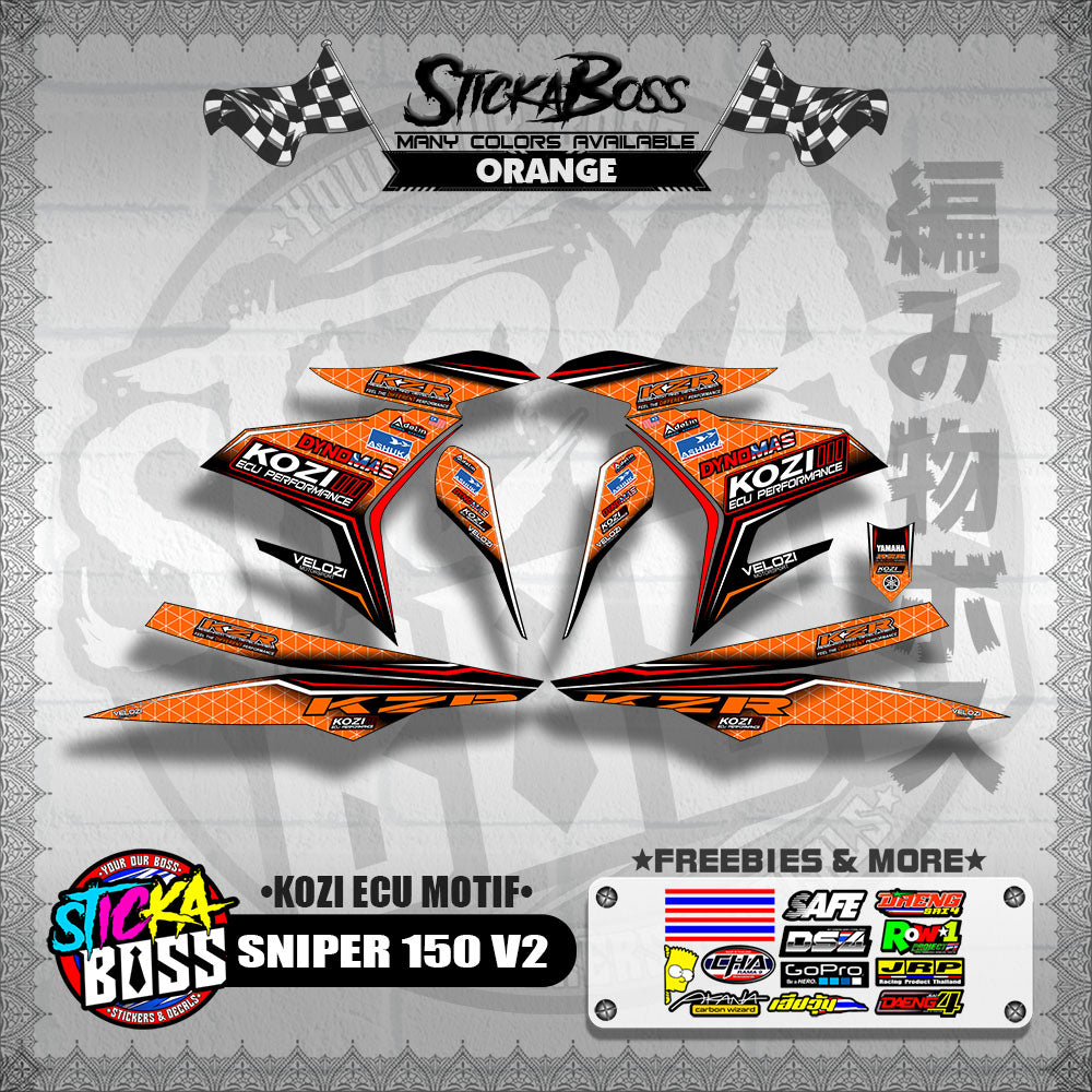 SNIPER 150 V2 DECALS ( KOZI ECU MOTIF )【WITH FREEBIES】