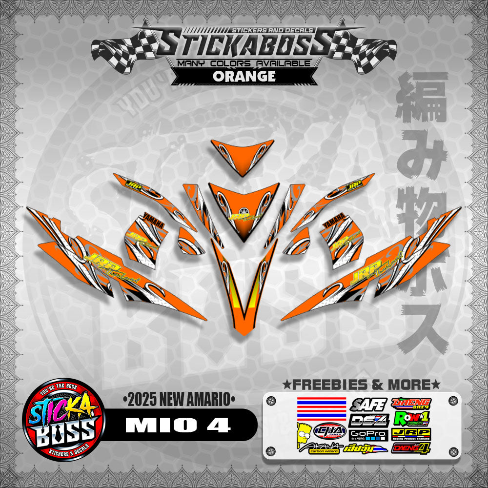 MIO 4 STICKER DECALS ( 2025 NEW AMARIO )【WITH FREEBIES】