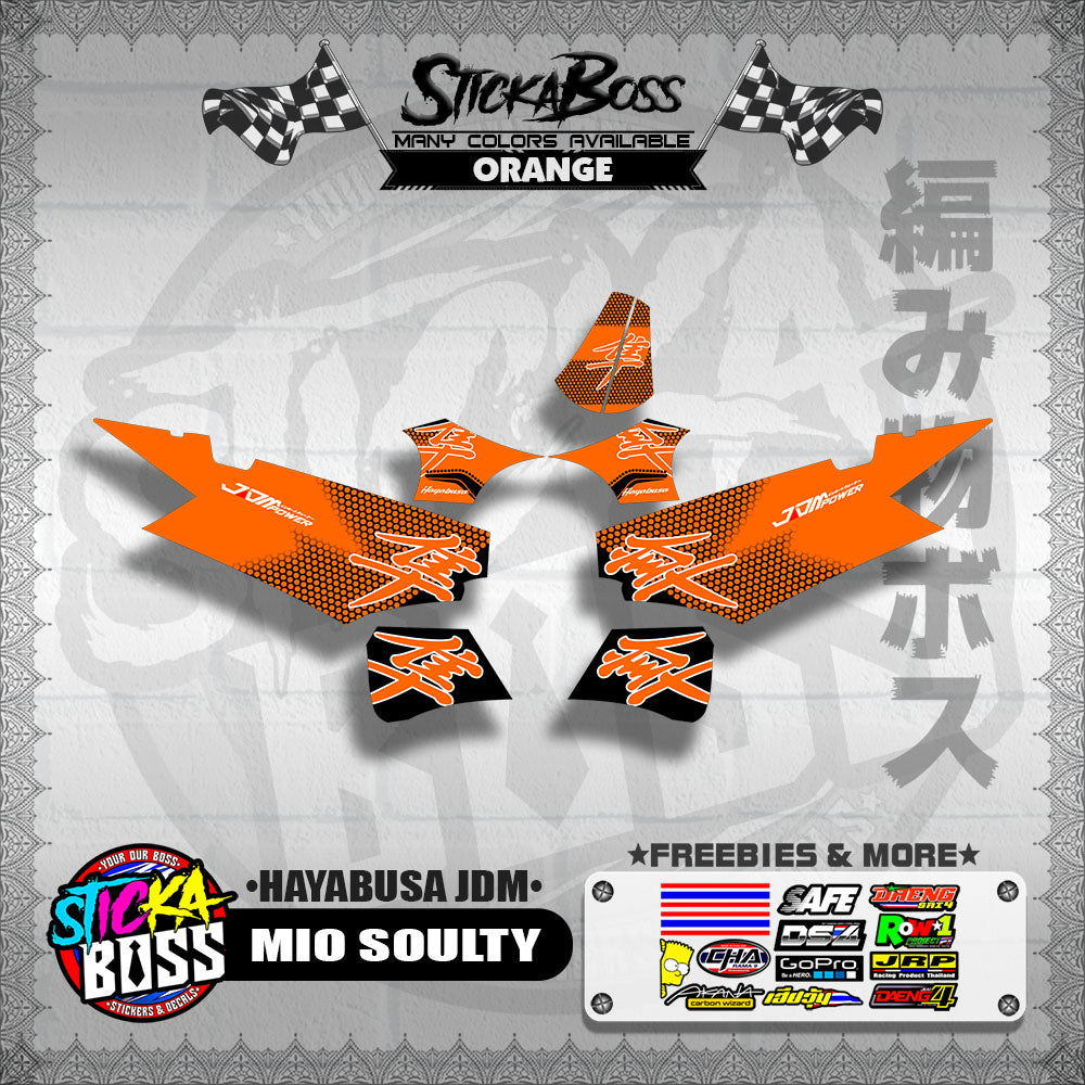 MIO SOULTY DECALS ( HAYABUSA JDM )【WITH FREEBIES】