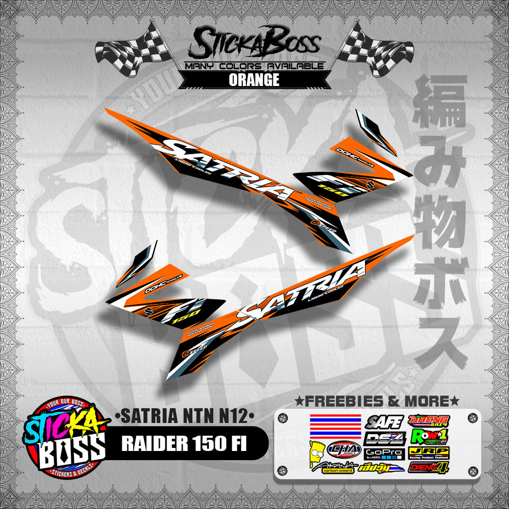 RAIDER 150 FI DECALS ( SATRIA NTN N12 )【WITH FREEBIES】