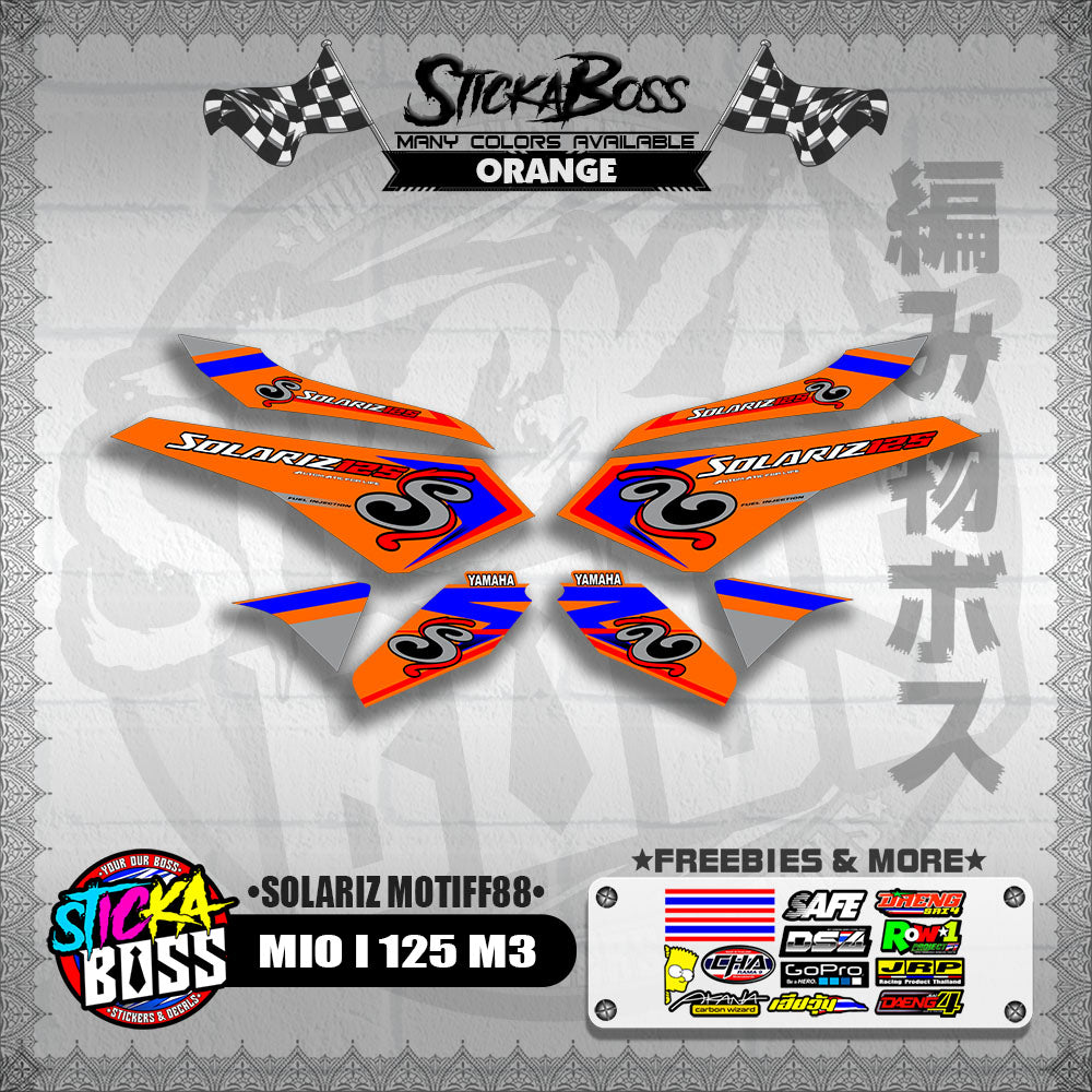 MIO I 125 M3 DECALS ( SOLARIZ MOTIFF88 )【WITH FREEBIES】