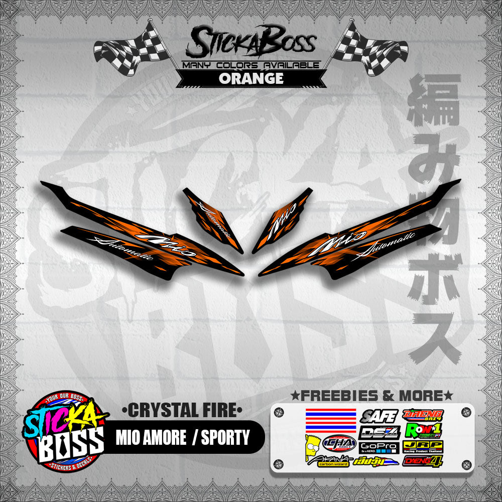 MIO AMORE / SPORTY DECALS ( CRYSTAL FIRE )【WITH FREEBIES】