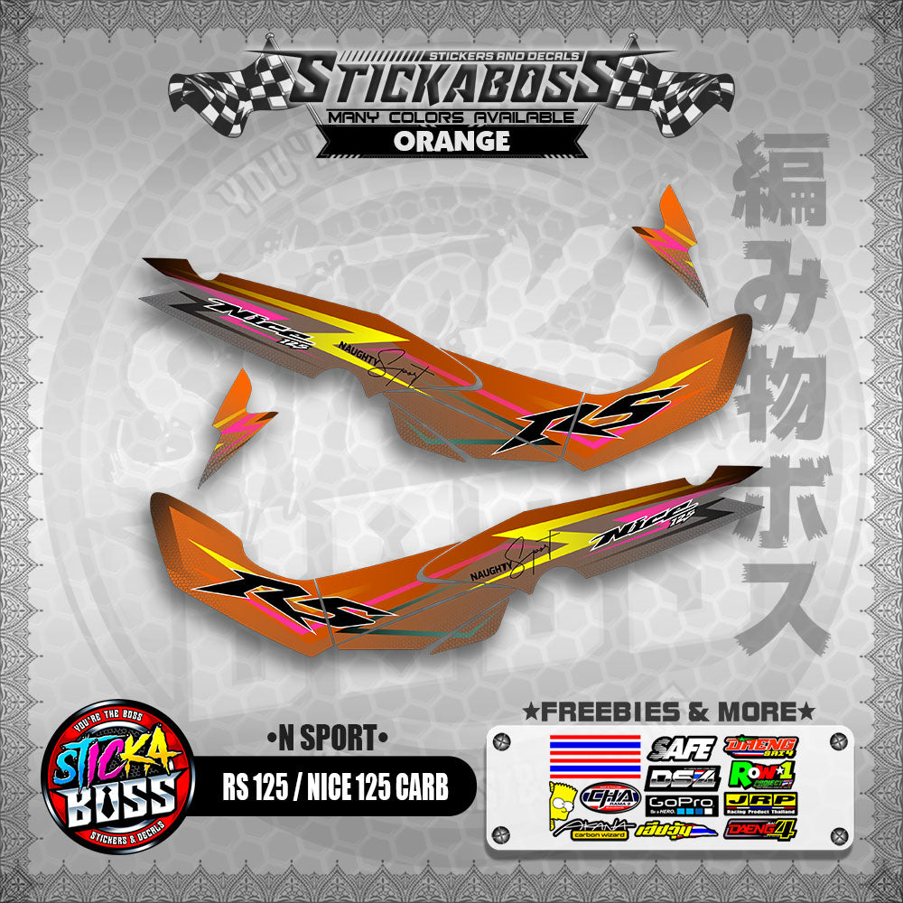 RS 125 NICE / 125 CARB STICKER DECALS ( N SPORT )【WITH FREEBIES】