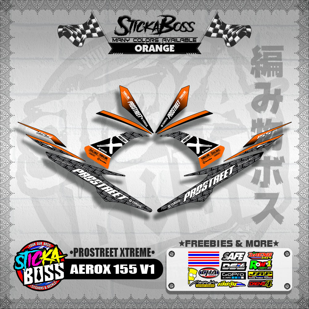 AEROX 155 V1 DECALS ( PROSTREET XTREME )【WITH FREEBIES】