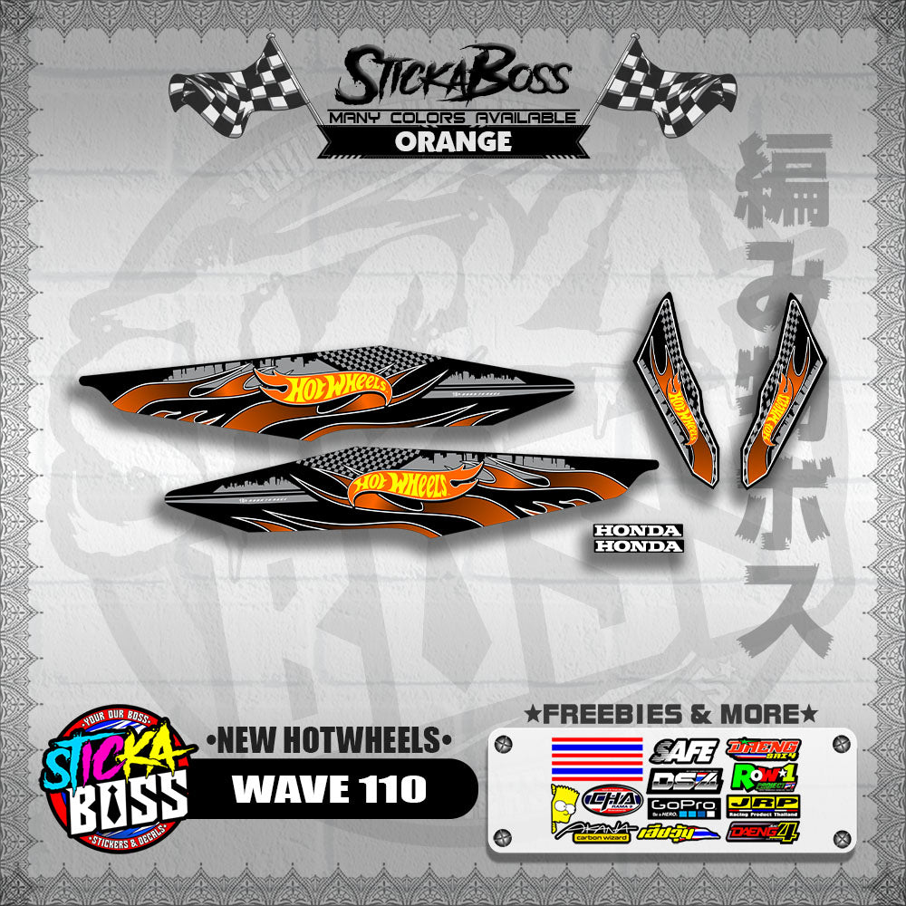 WAVE 110 DECALS ( NEW HOTWHEELS)【WITH FREEBIES】