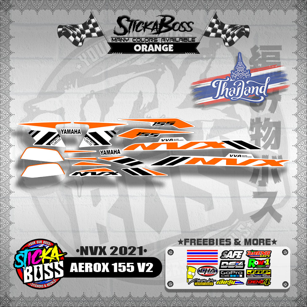 AEROX 155 V2 THAI DECALS ( NVX 2021 )【WITH FREEBIES】