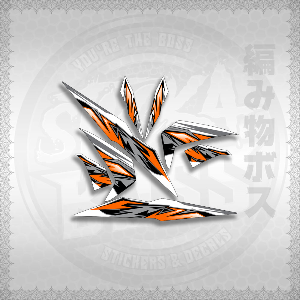 STICKER DECALS for BEAT 110 V2 (BV2INMAFOWHSTMODE) By STICKABOSS (SOFIE LAMINATED WATERPROOF)