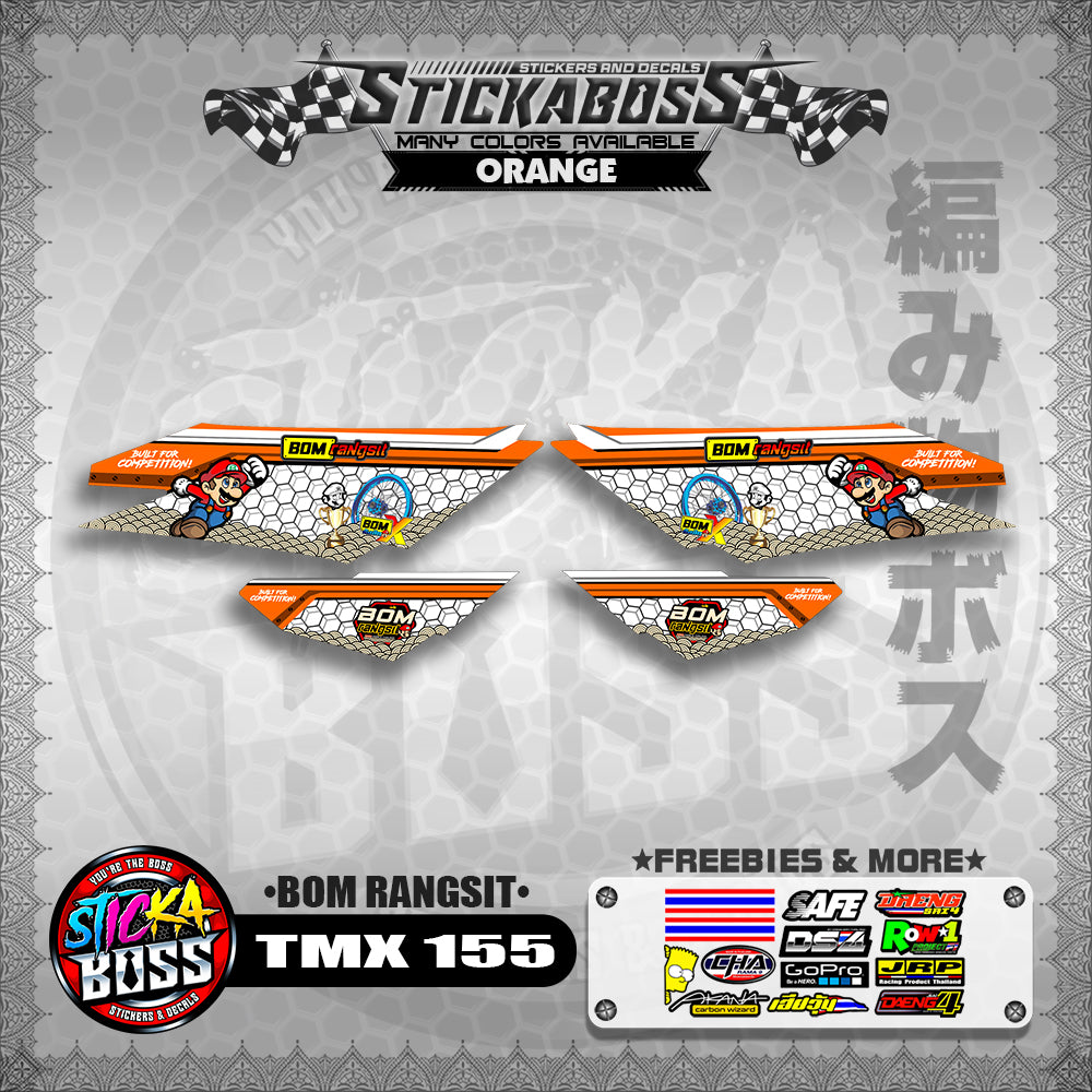 TMX 155 DECALS ( BOM RANGSIT )【WITH FREEBIES】