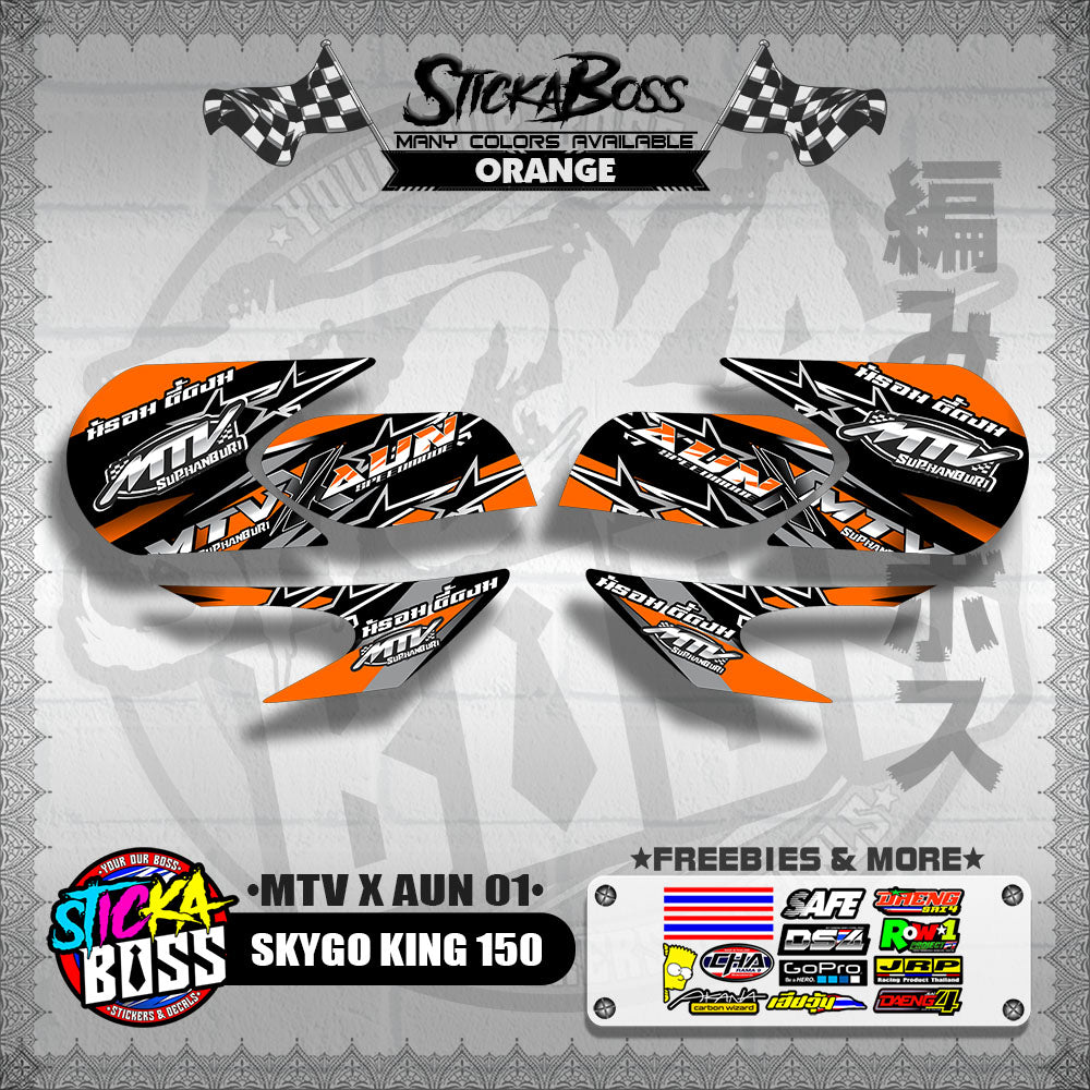 SKYGO KING 150 DECALS ( MTV X AUN 01 )【WITH FREEBIES】