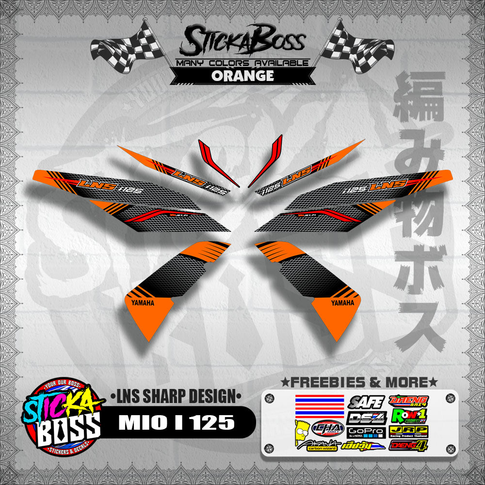 MIO I 125 DECALS ( LNS SHARP DESIGN )【WITH FREEBIES】