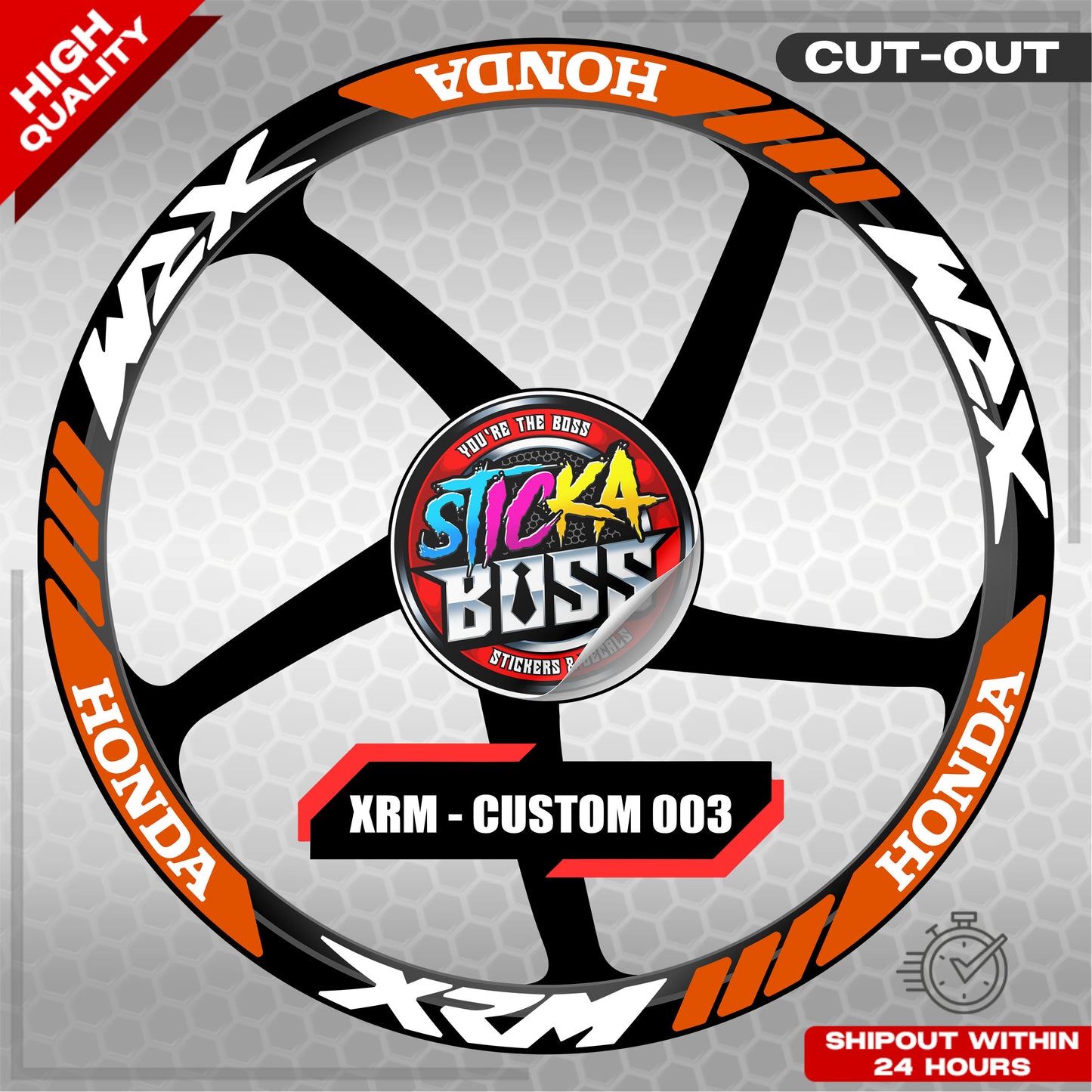 XRM MAG STICKER SET ( 2 MAGS ) - CUSTOM 003 | VINYL WATERPROOF CUT-OUT DECALS