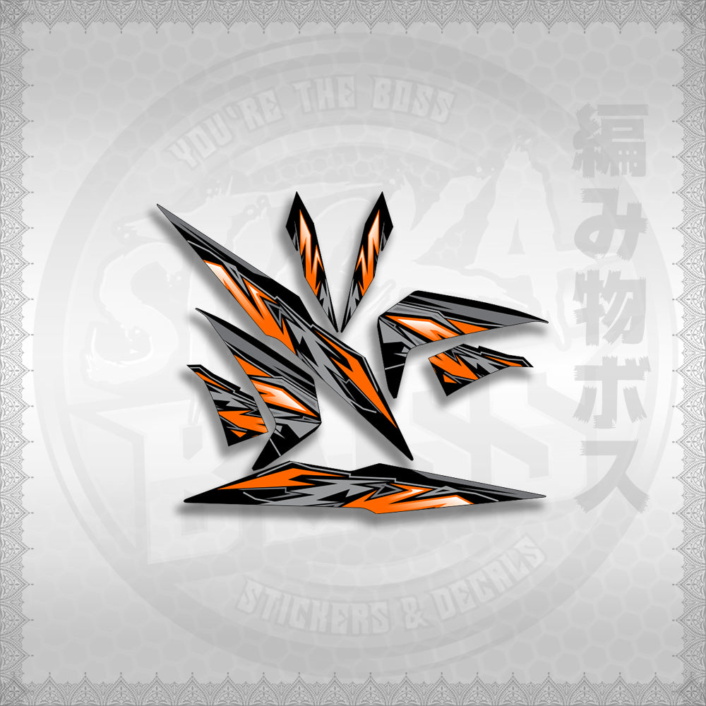 STICKER DECALS for BEAT 110 V2 (BV2INMASTMODE) By STICKABOSS (SOFIE LAMINATED WATERPROOF)