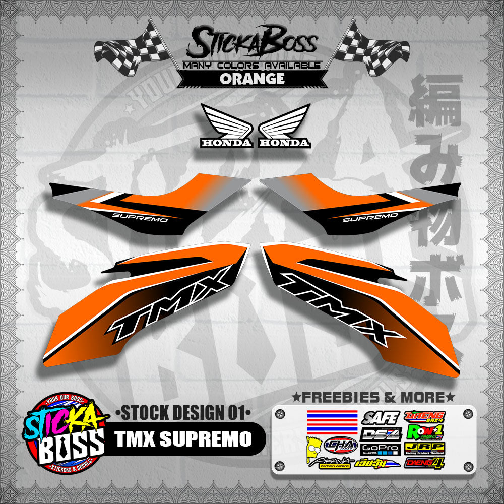 TMX SUPREMO DECALS ( STOCK DESIGN 01 ) 【WITH FREEBIES】