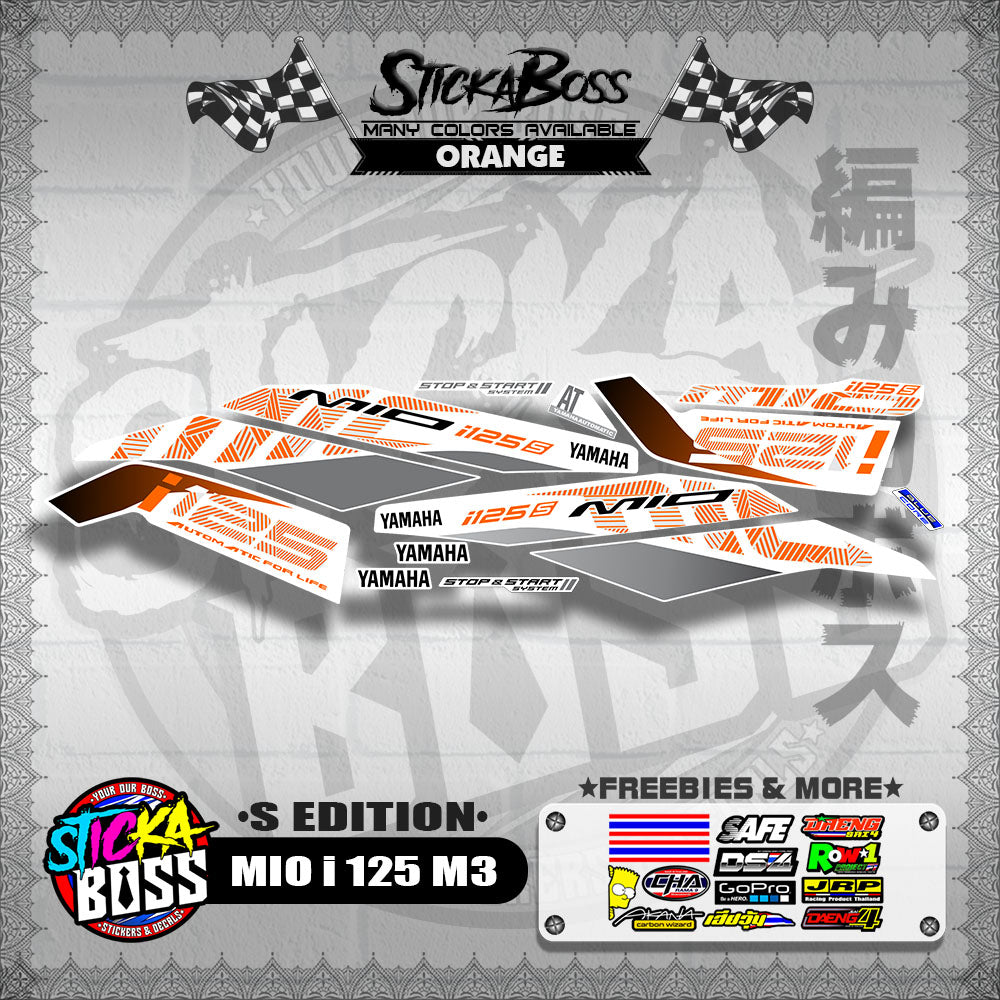 MIO i 125 M3 DECALS ( S EDITION )【WITH FREEBIES】
