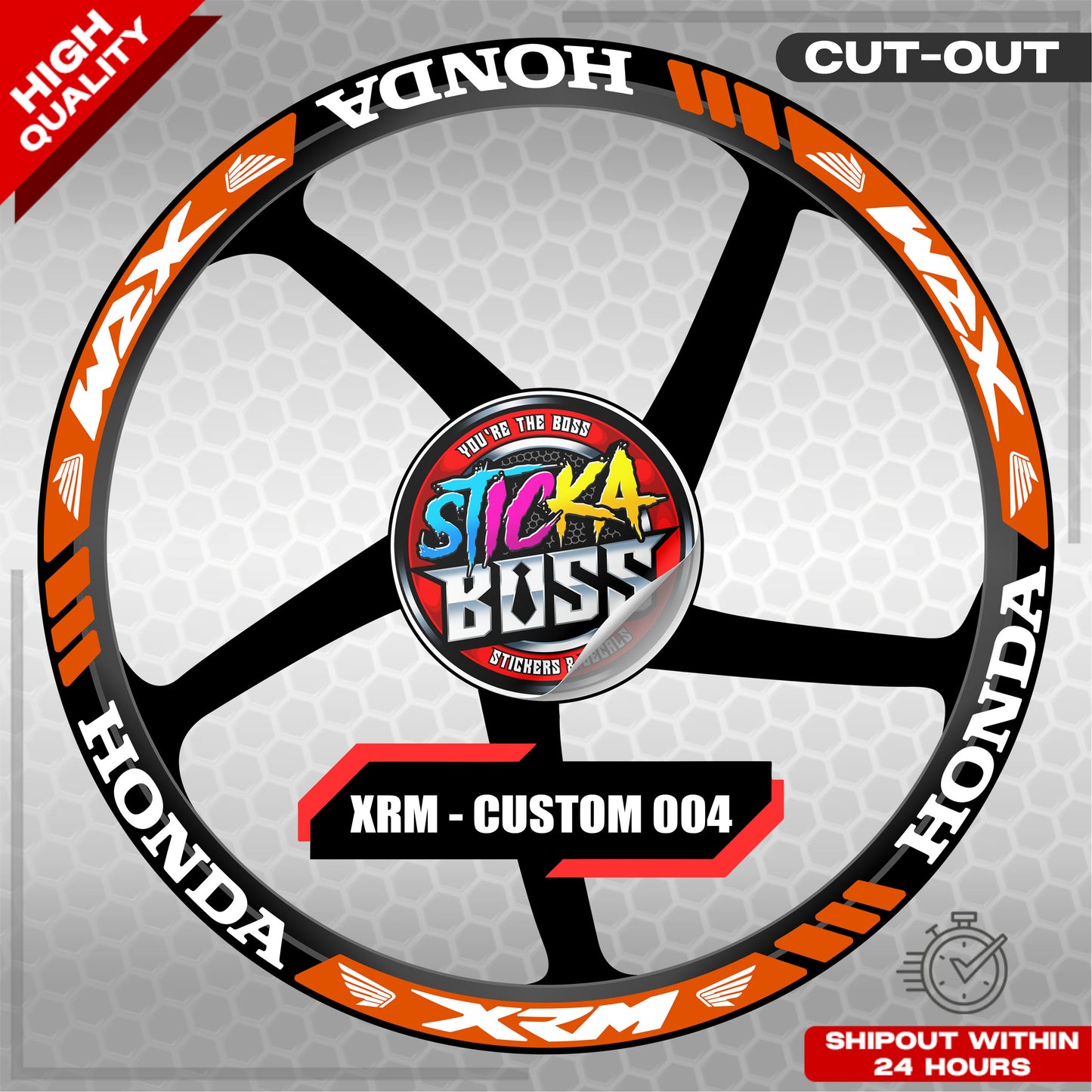 XRM MAG STICKER SET ( 2 MAGS ) - CUSTOM 004 | VINYL WATERPROOF CUT-OUT DECALS