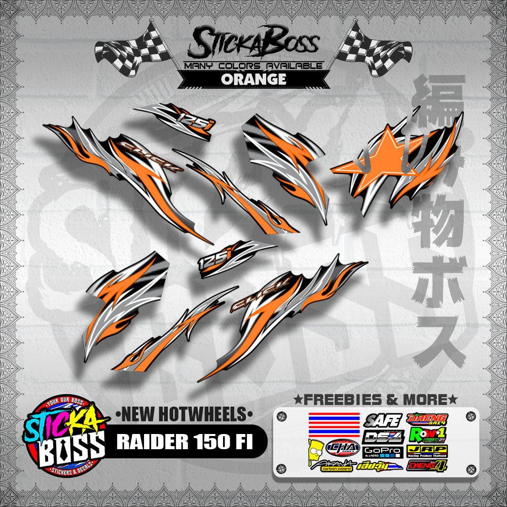 CLICK V3 DECALS ( NEW TRIBAL FIRE )【WITH FREEBIES】