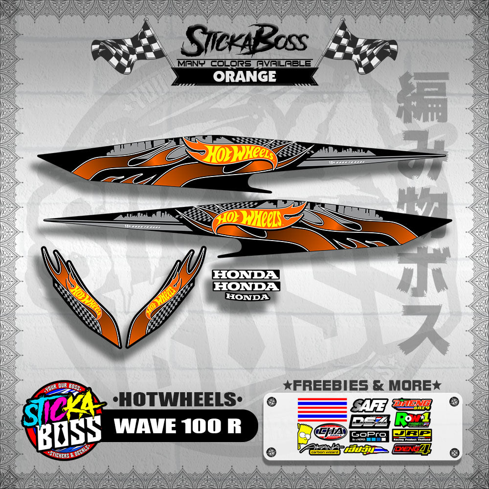 WAVE 100 R 2018 DECALS ( HOTWHEELS )【WITH FREEBIES】
