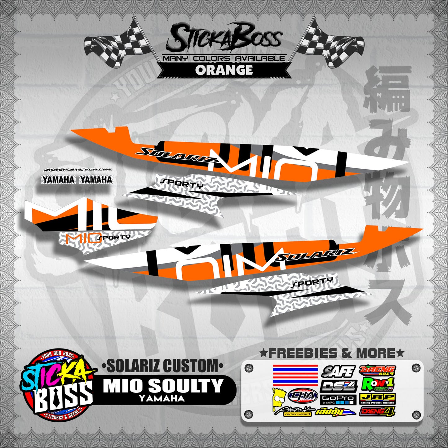 MIO SOULTY DECALS ( SOLARIZ CUSTOM )【WITH FREEBIES】