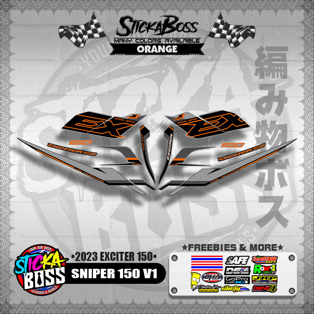 SNIPER 150 V1 VIETNAM DECALS ( 2023 EXCITER 150 )【WITH FREEBIES】