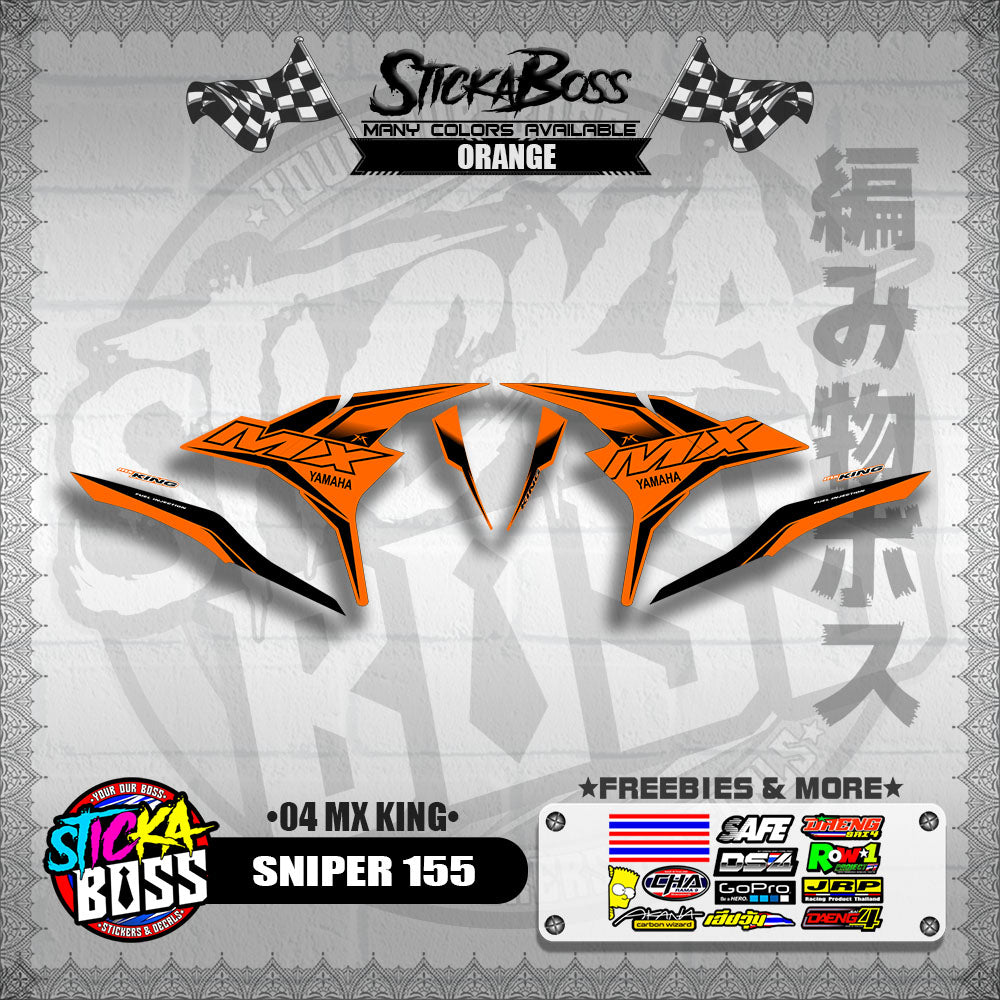 SNIPER 155 DECALS ( 04 MX KING )【WITH FREEBIES】