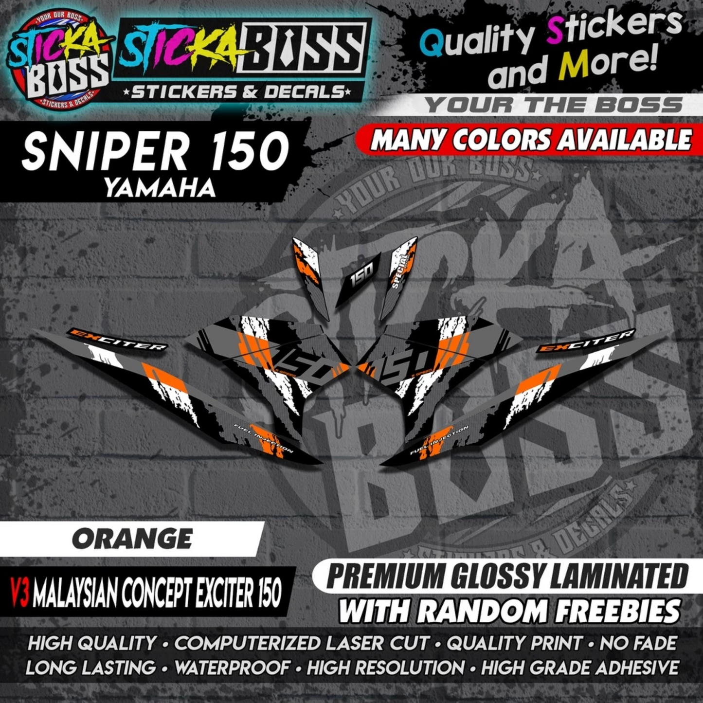 SNIPER 150 Decals 【 v3 Malaysian Concept EXCITER 150 】